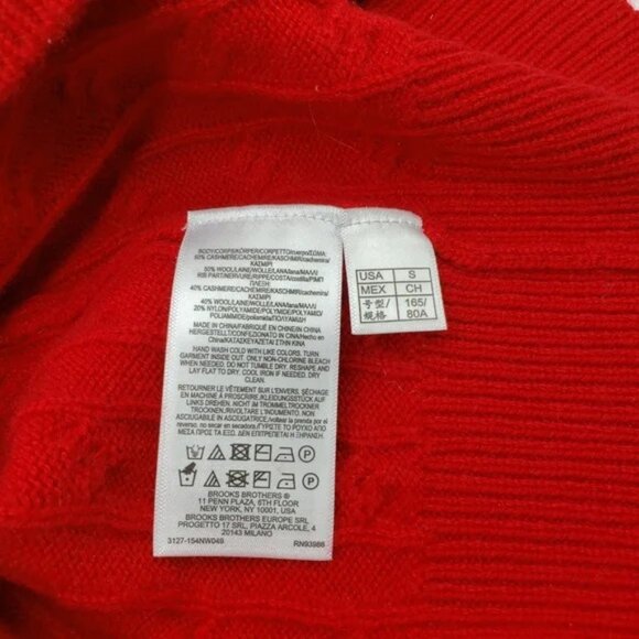 Brooks Brothers Cashmere Wool Cable Sweater - Picture 8 of 9